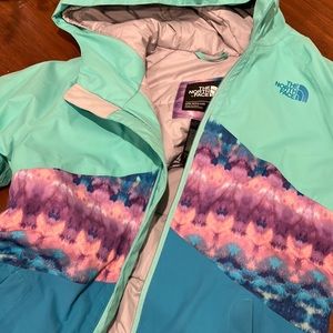 Girls North Face ski jacket
